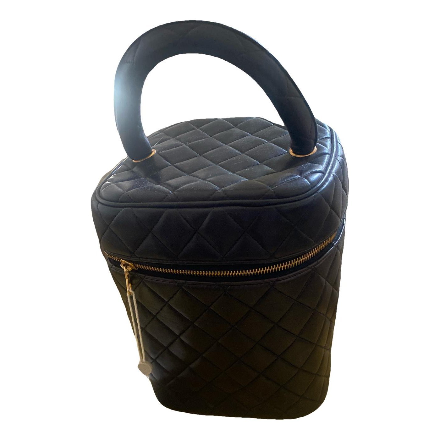 Vanity leather handbag