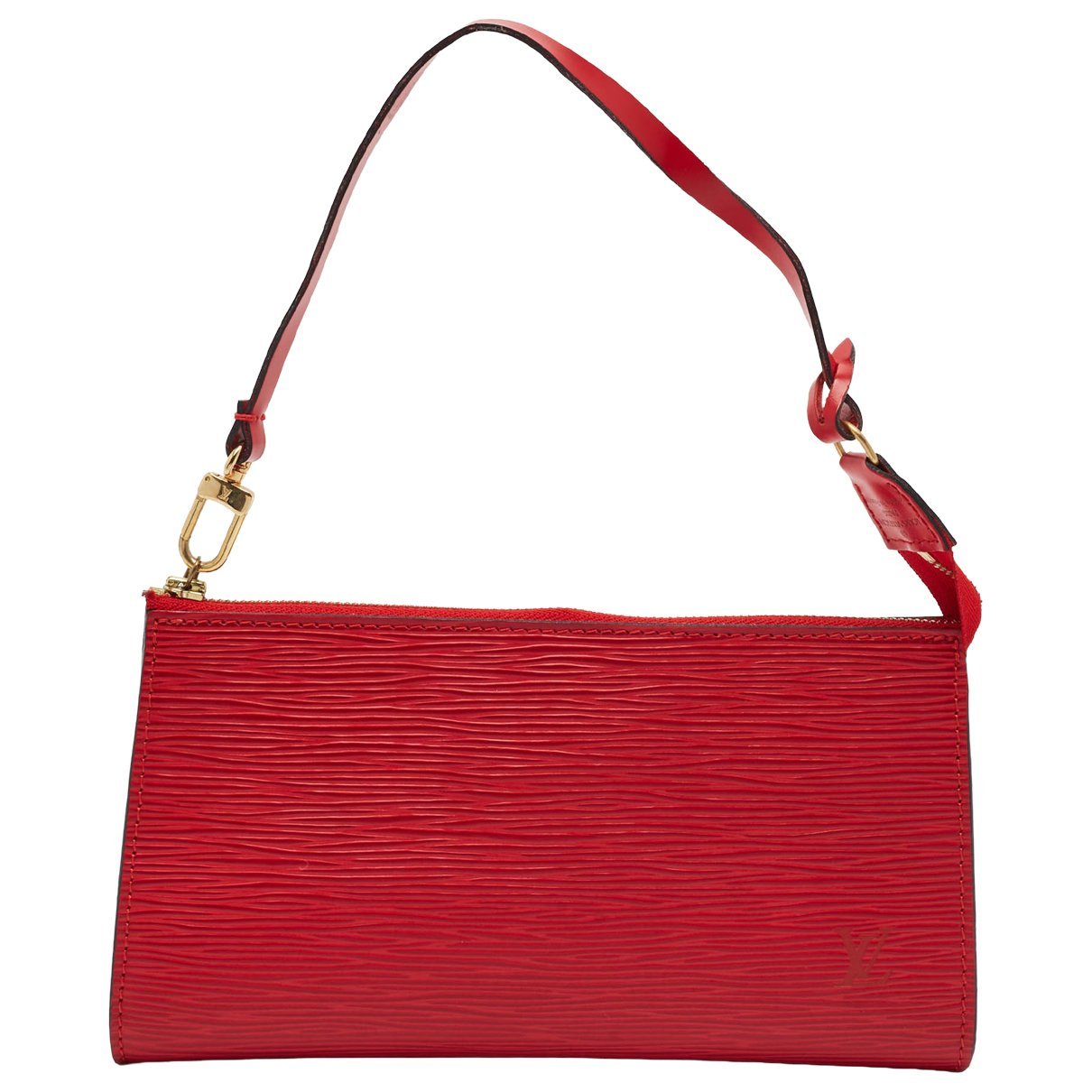 Leather clutch bag