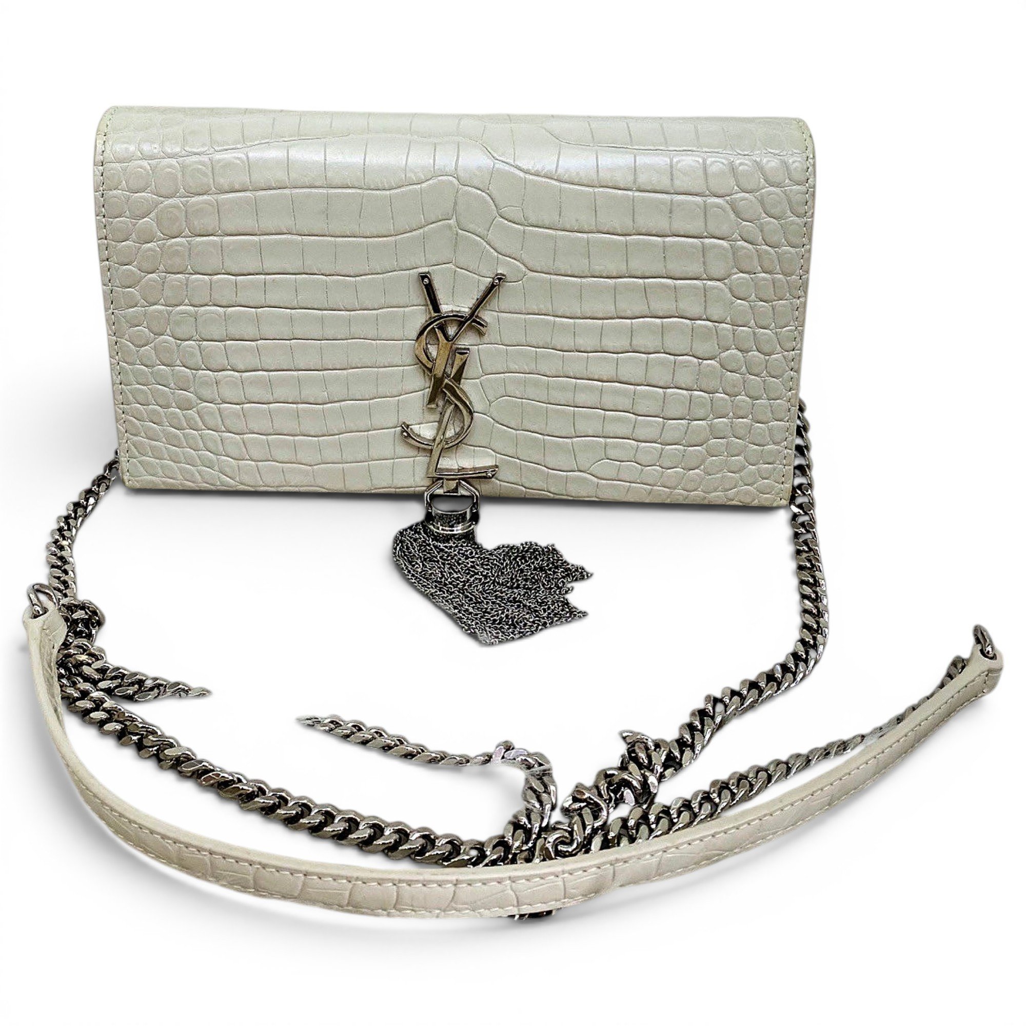 Pompom Kate leather crossbody bag