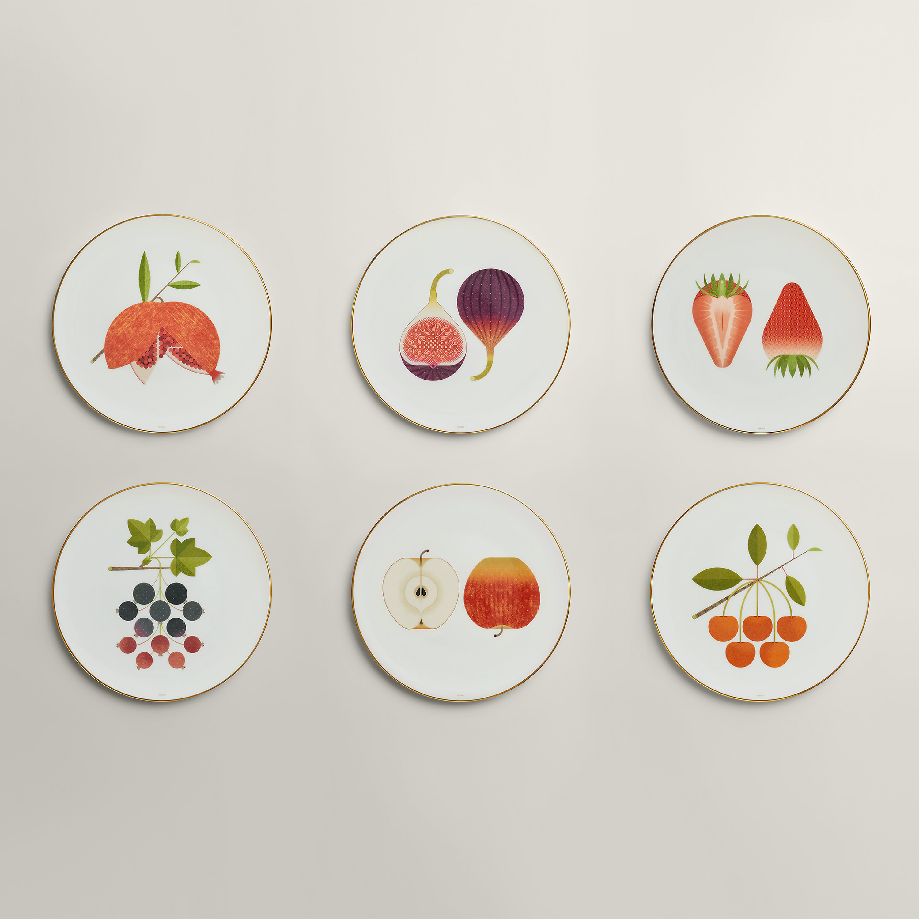 Kaorumi Set Of 6 Dessert Plates 