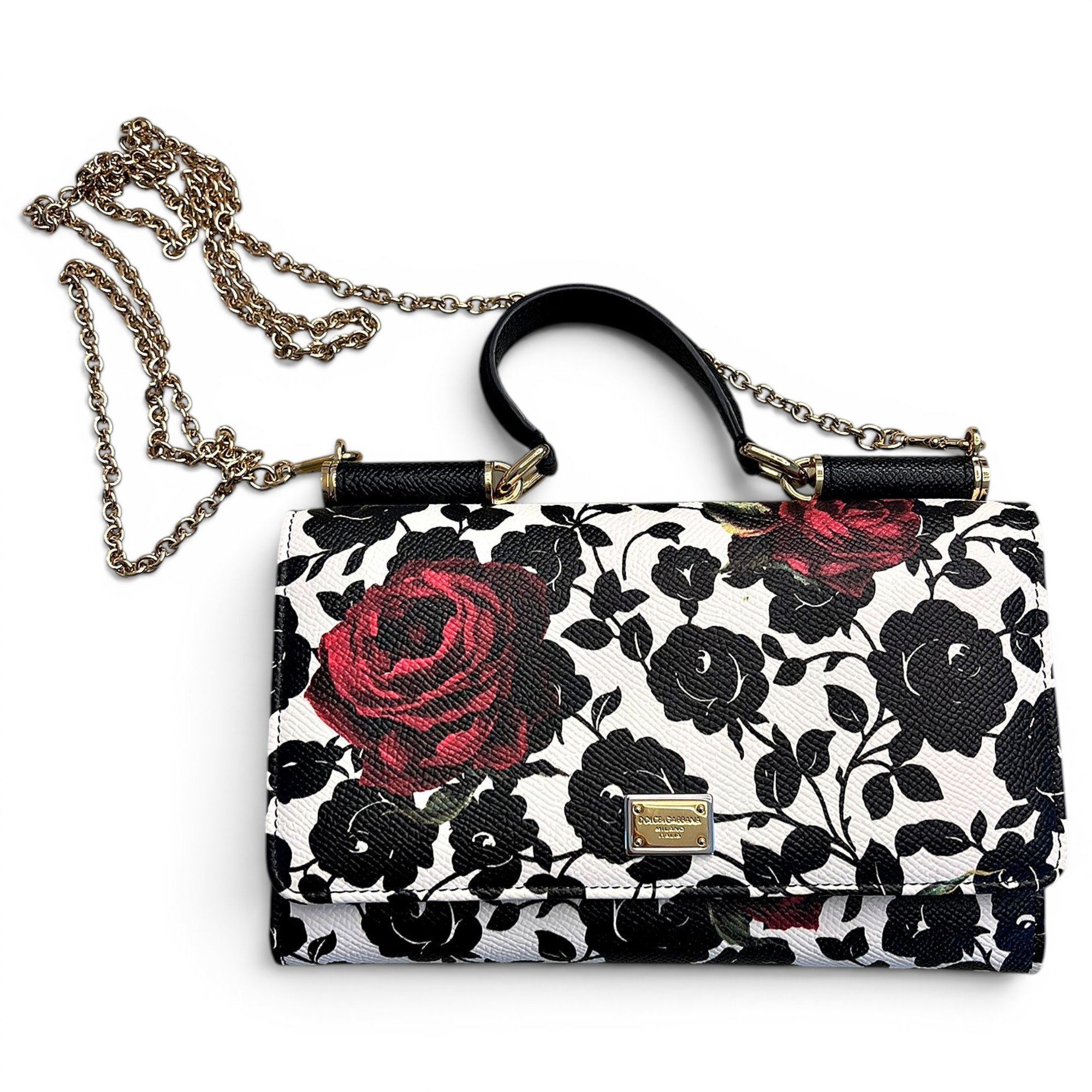 Leather clutch bag