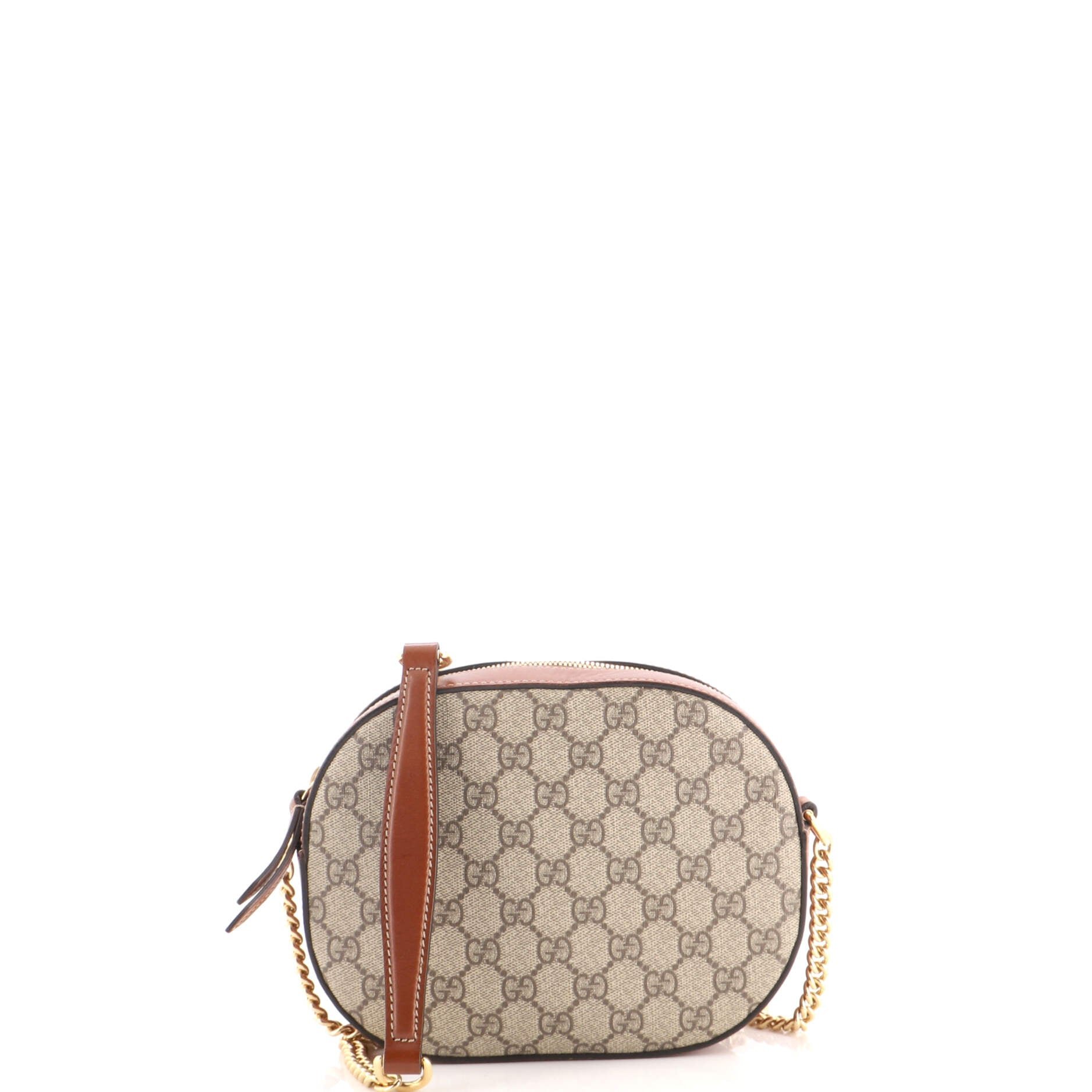 Chain Crossbody Bag GG Coated Canvas and Leather Mini