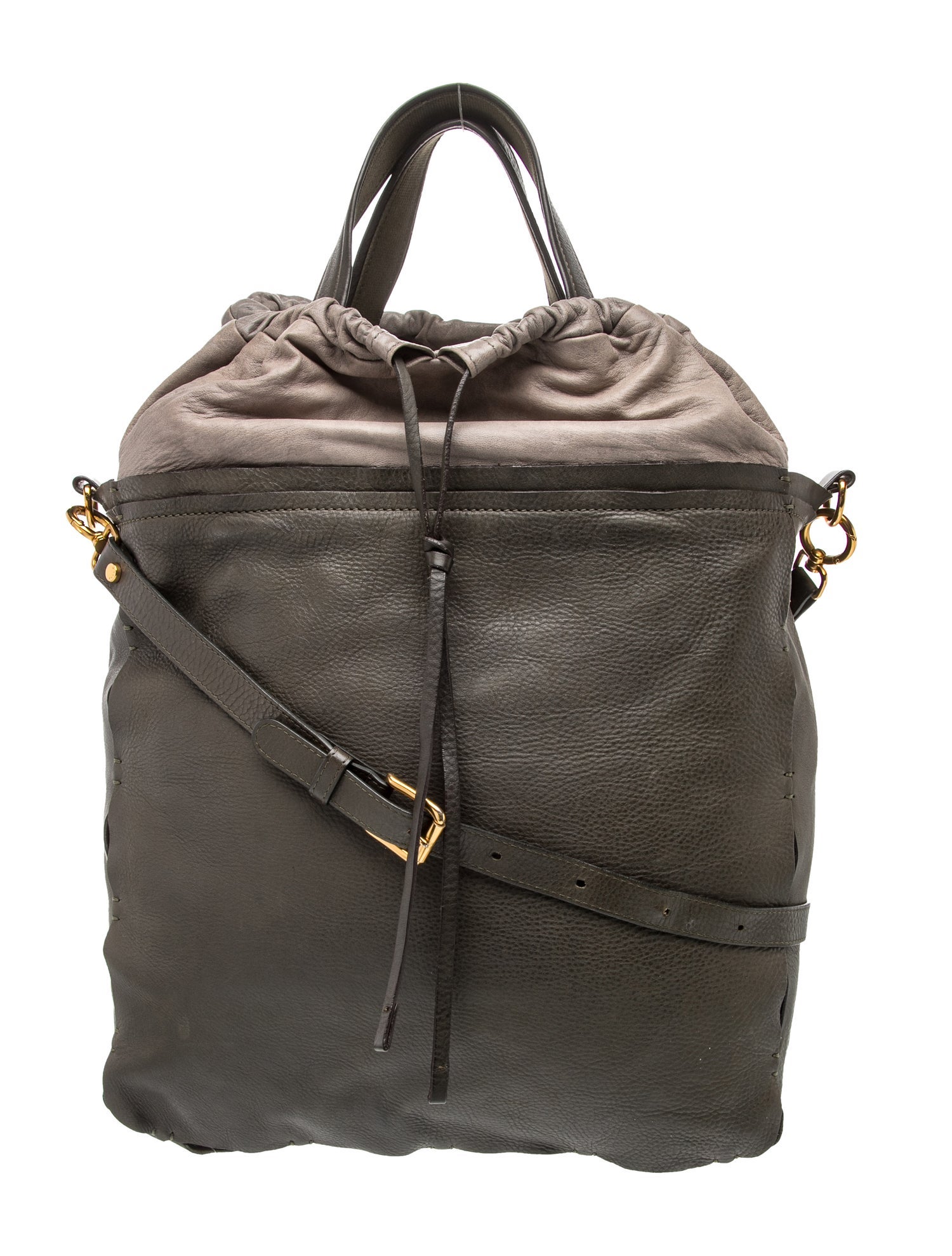 Leather Bucket Bag