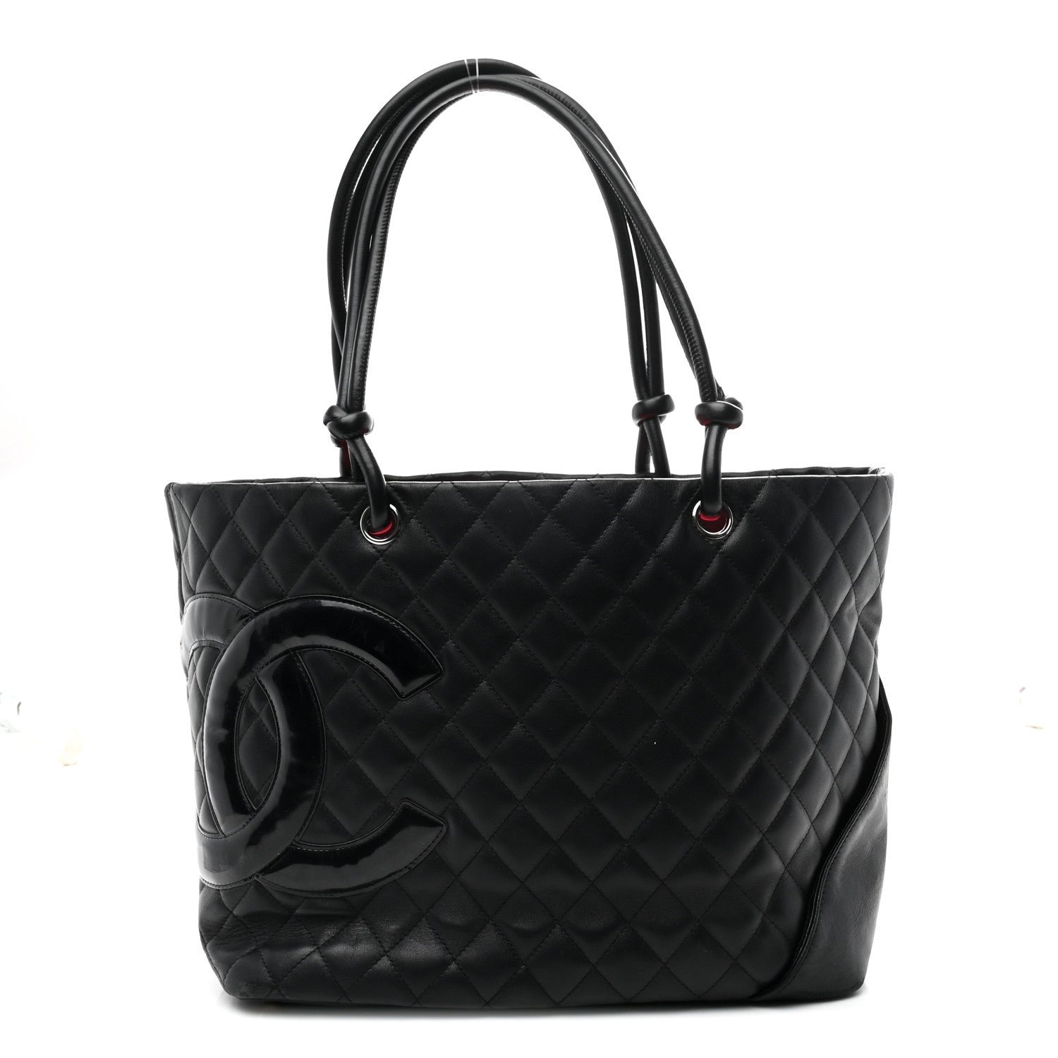 Chanel Calfskin Quilted Large Cambon Tote Black
