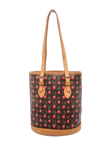 Monogram Cerises Petit Bucket Vintage