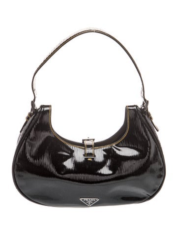 Vernis Rayures Shoulder Bag