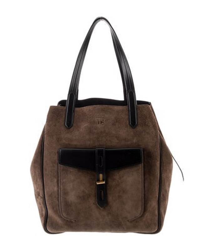 Tom Ford Ford Suede Top Handle Bag