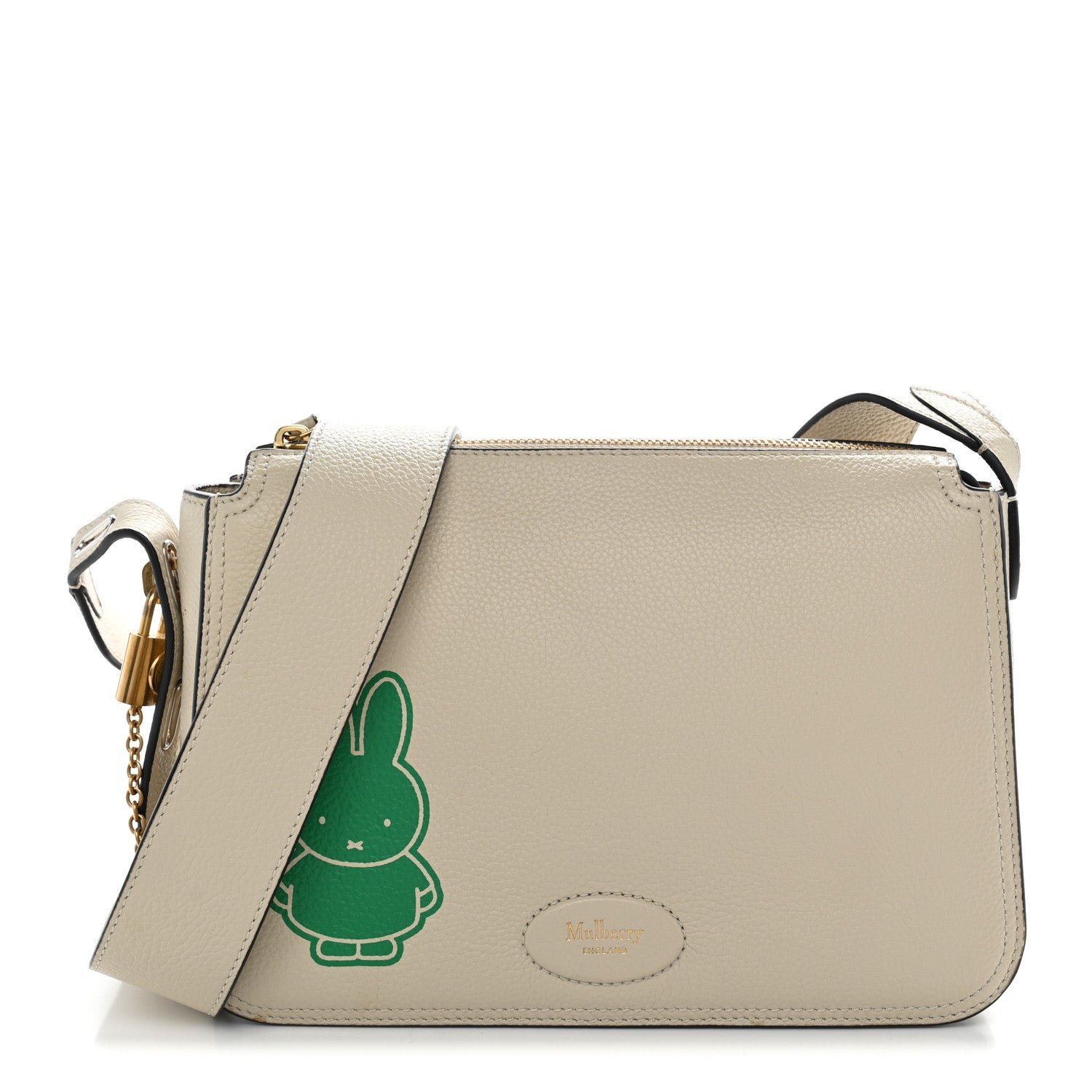 Mulberry Mulberry X MIFFY Small Classic Grain Billie Crossbody Bag Chalk