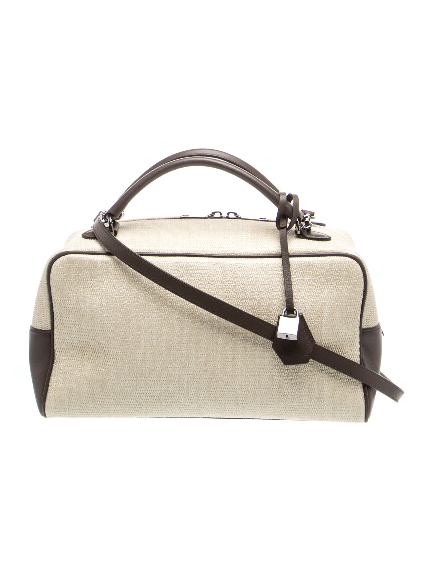 Brunello Cucinelli Leather Explorer Boston Bag Medium