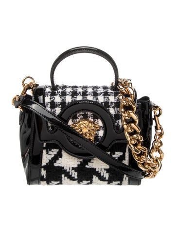 Versace Patent Leather Top Handle Bag