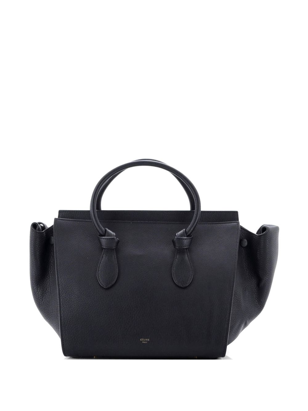Tie Knot Grainy Leather Small tote bag