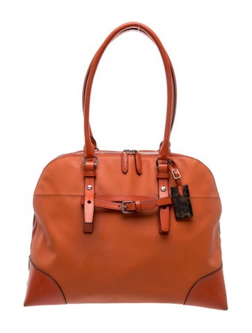 Leather Top Handle Bag