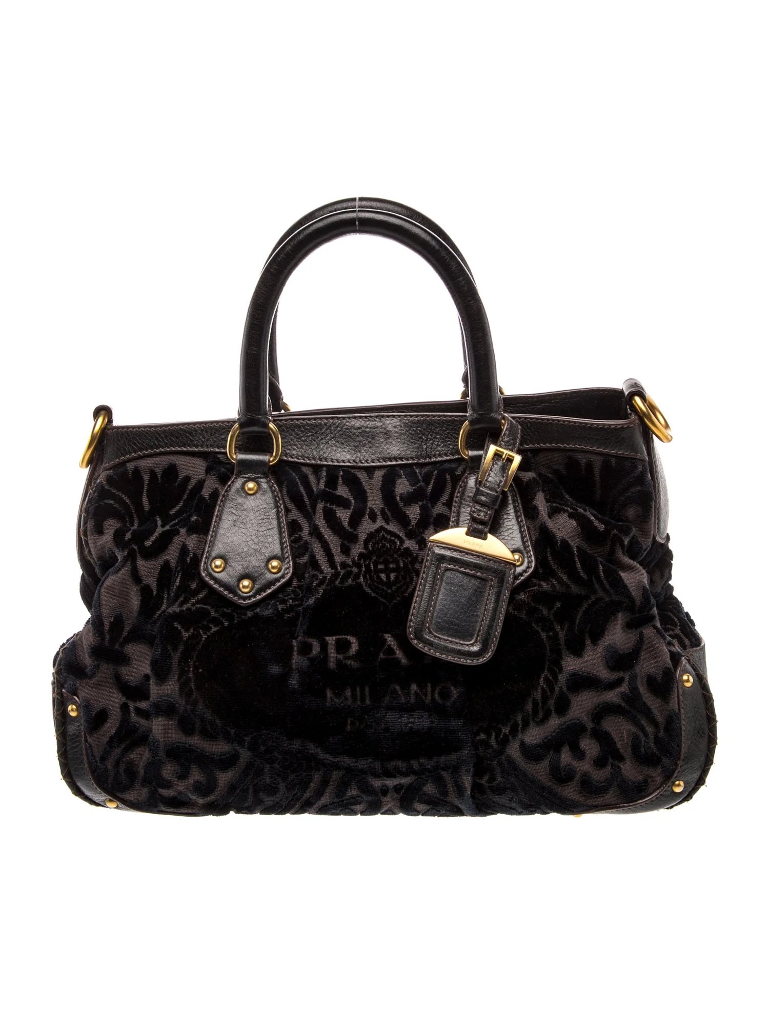 Velvet Top Handle Bag