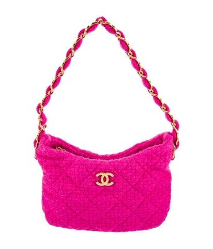 Chanel Tweed Cc Links Hobo