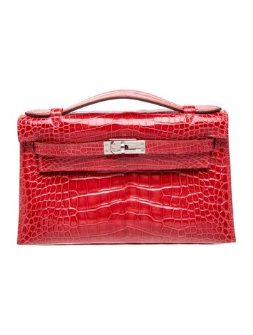 Shiny Alligator Kelly Pochette