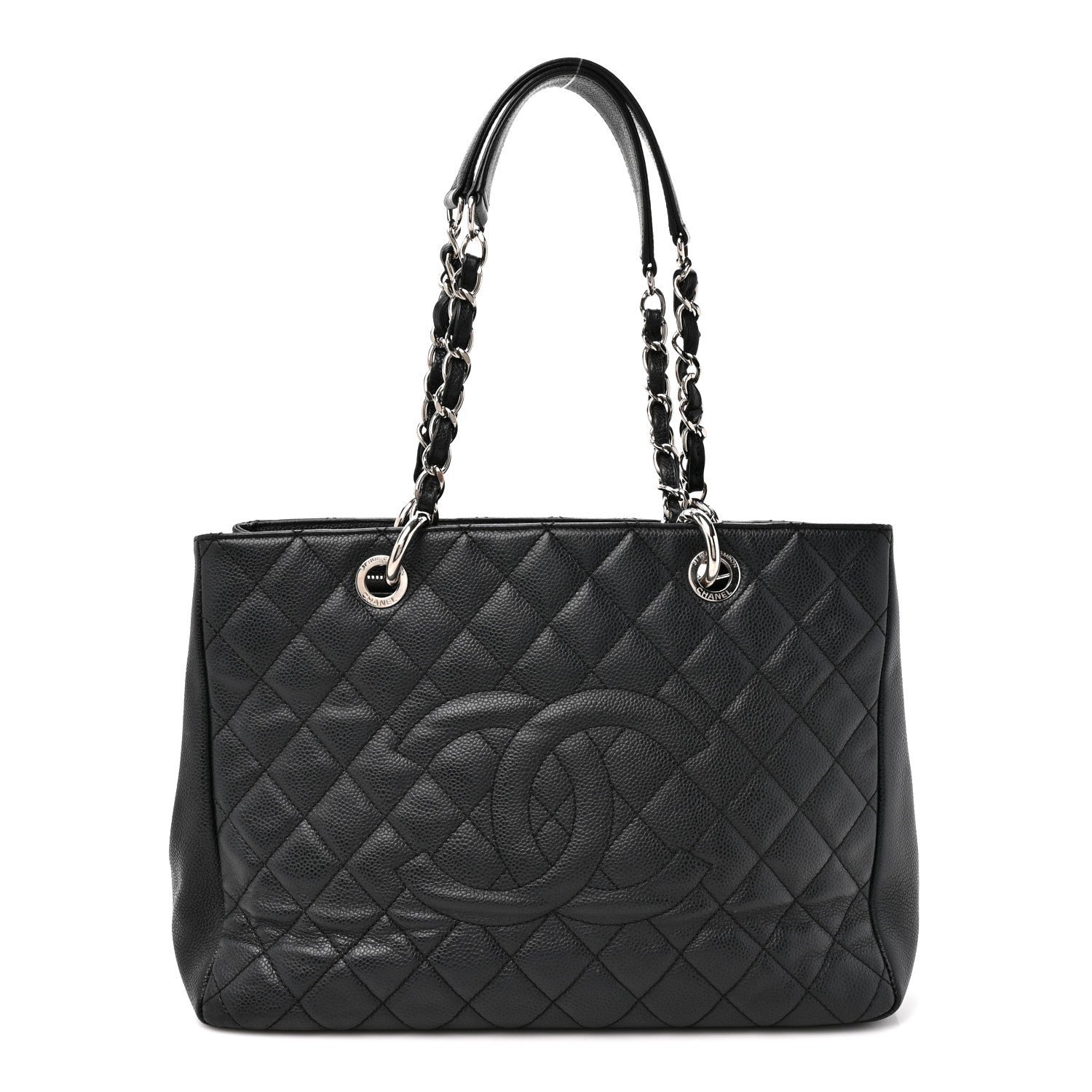Chanel Caviar Quilted Grand Shopping Tote GST Black
