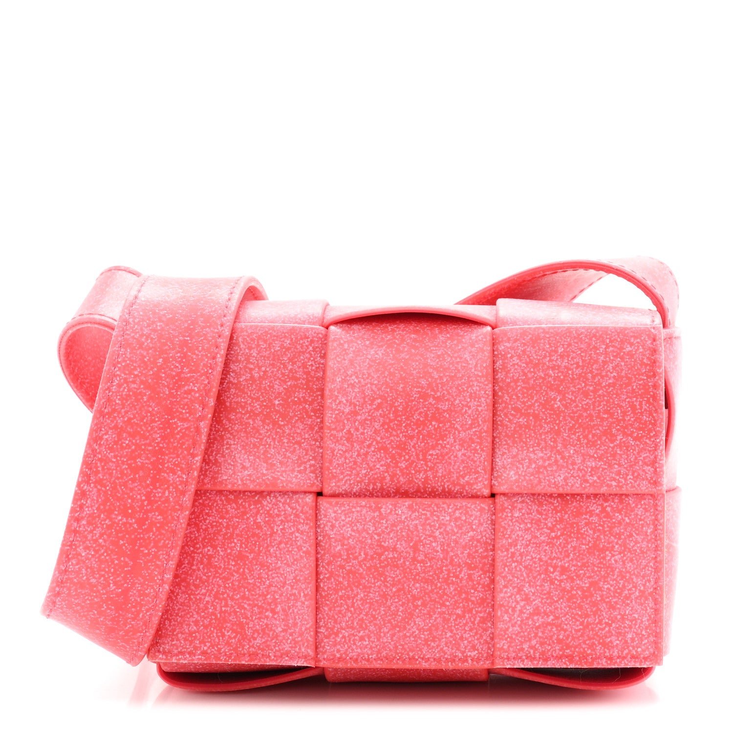Bottega Veneta Bottega Veneta Rubber Maxi Intrecciato Extra Mini Cassette Crossbody Bag Firework