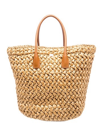 Raffia Bucket Bag
