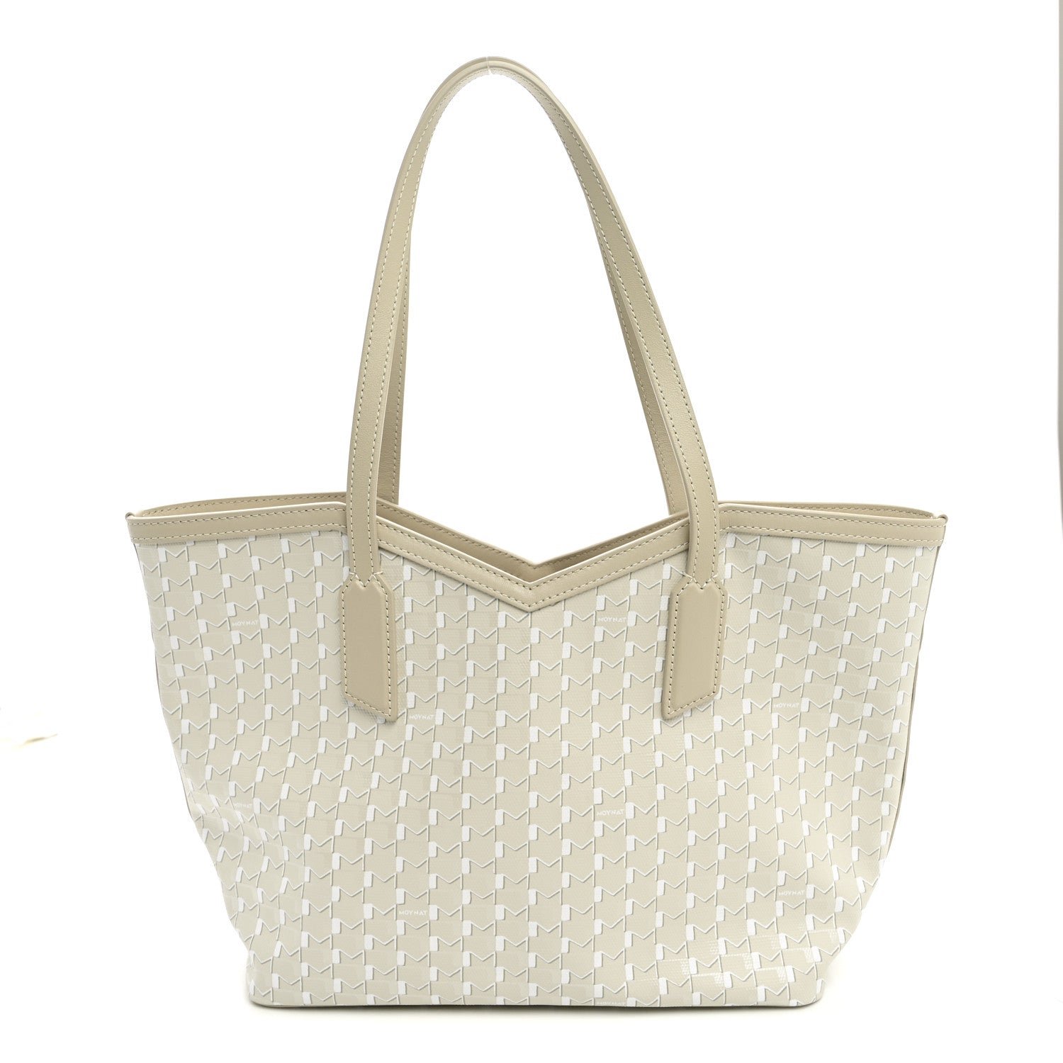 Moynat Moynat Calfskin Canvas M Tote PM Beige