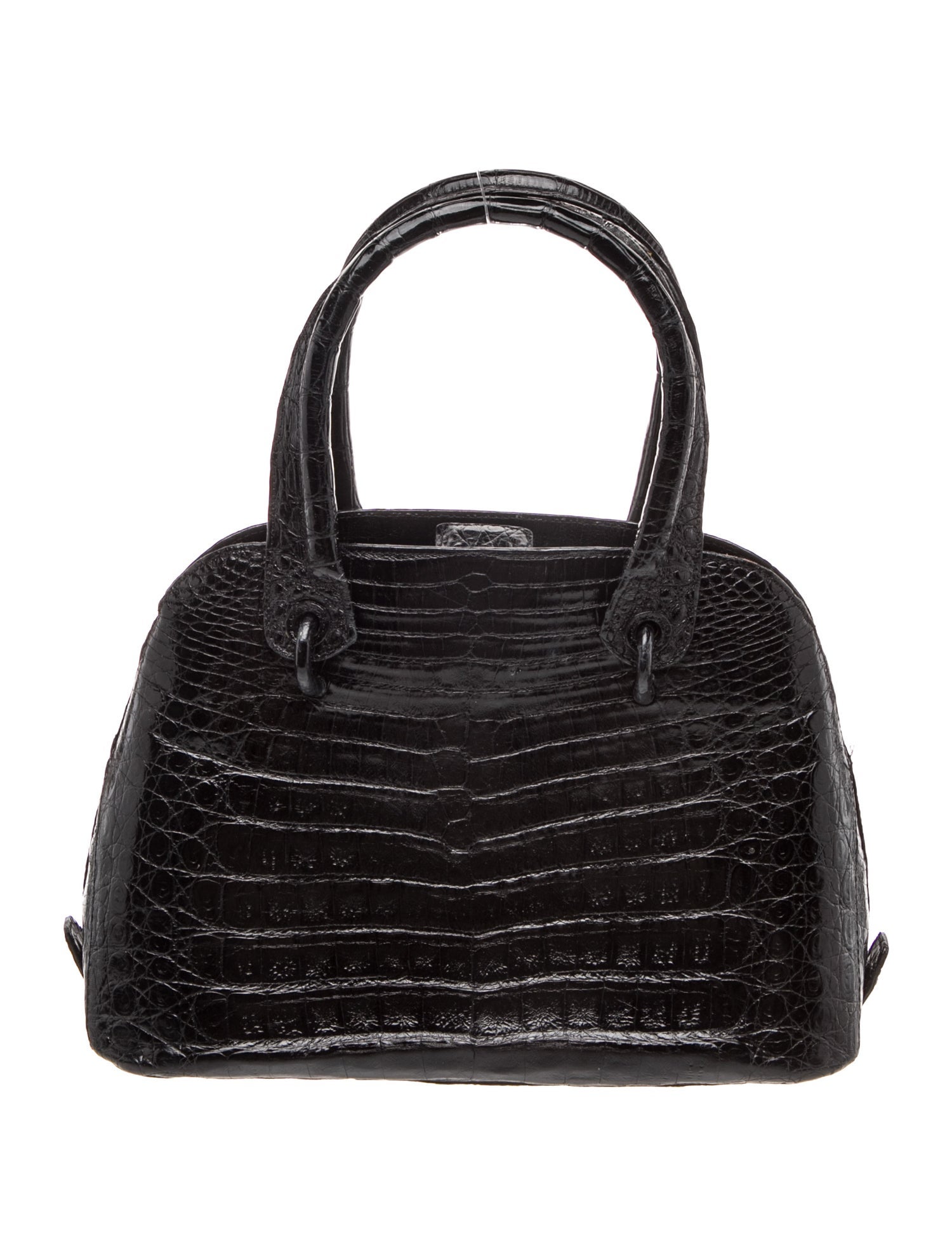 Crocodile Top Handle Bag