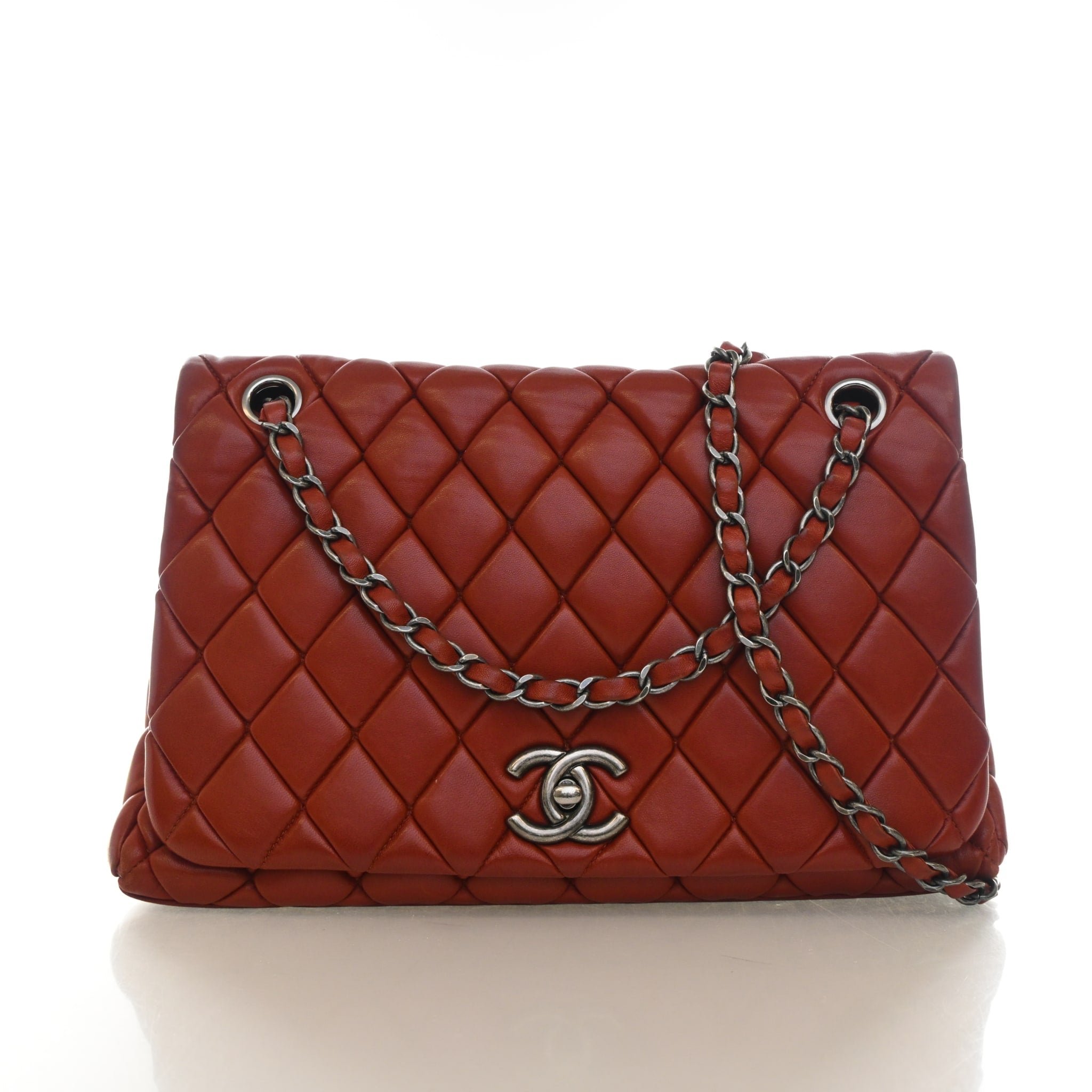 Chanel Small Lambskin Bubble Flap Bag