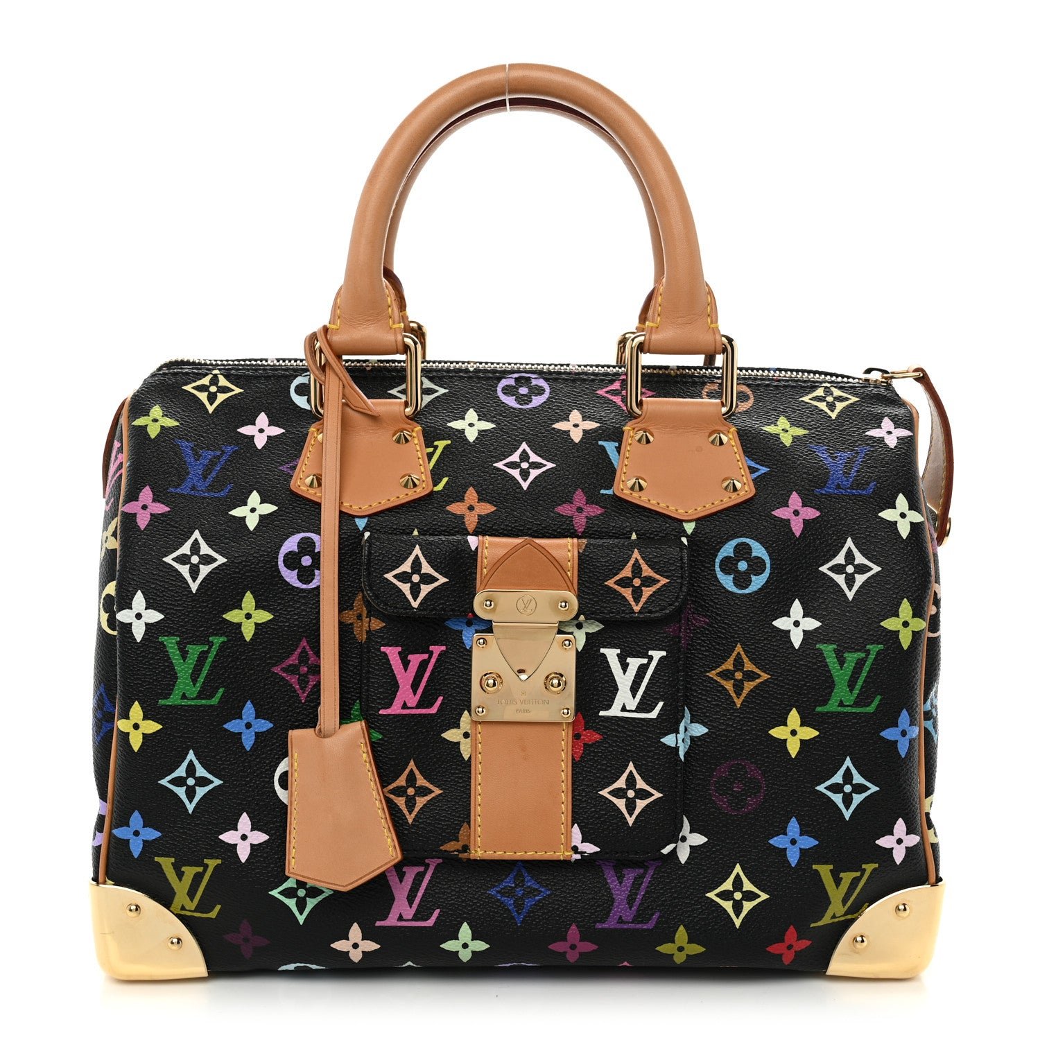 Louis Vuitton Monogram Multicolor Speedy 30 Black