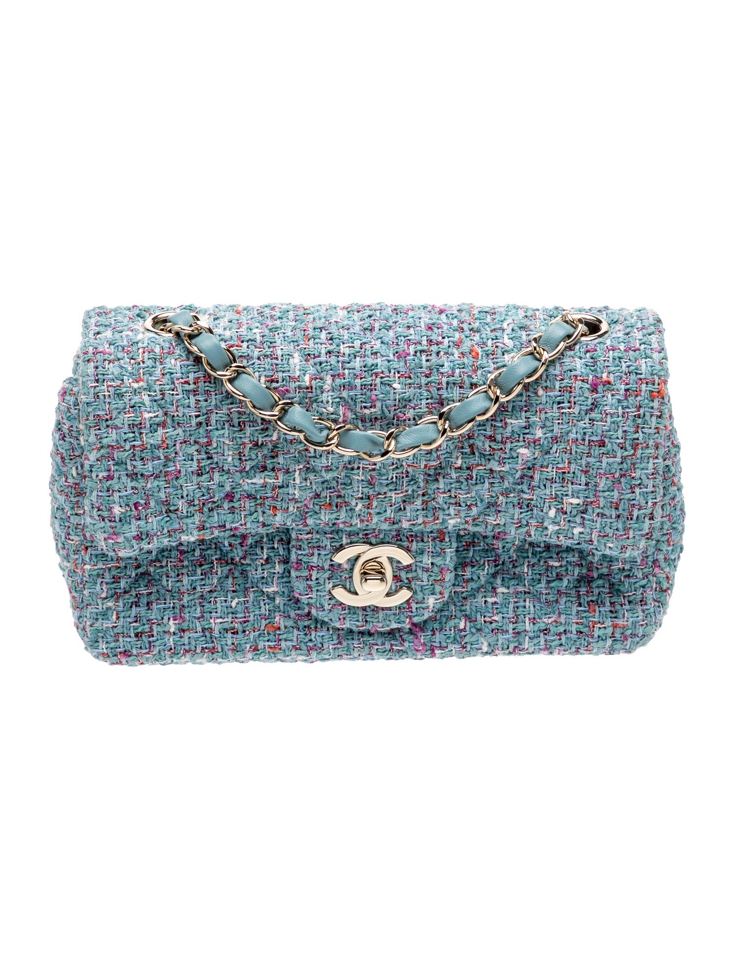 Classic Tweed Rectangular Mini Flap