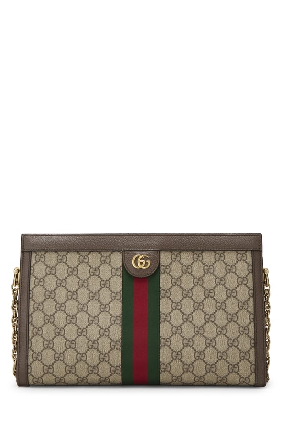 Original GG Supreme Canvas Web Ophidia Shoulder Bag Medium