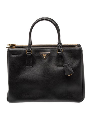 Saffiano Lux Leather Galleria Double Zip
