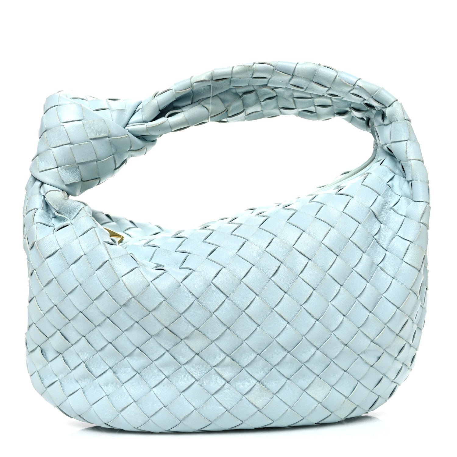 Bottega Veneta Nappa Intrecciato Teen Jodie Hobo Teal Washed