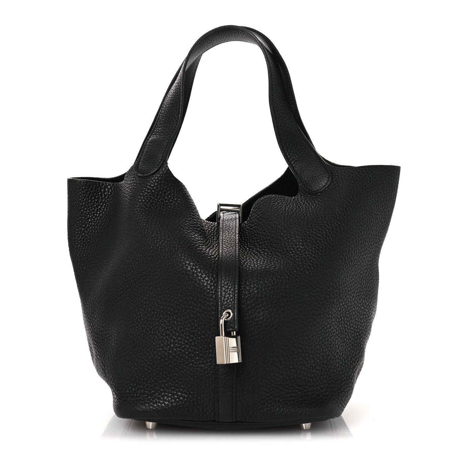 Hermes Taurillon Clemence Picotin Lock 22 MM Black