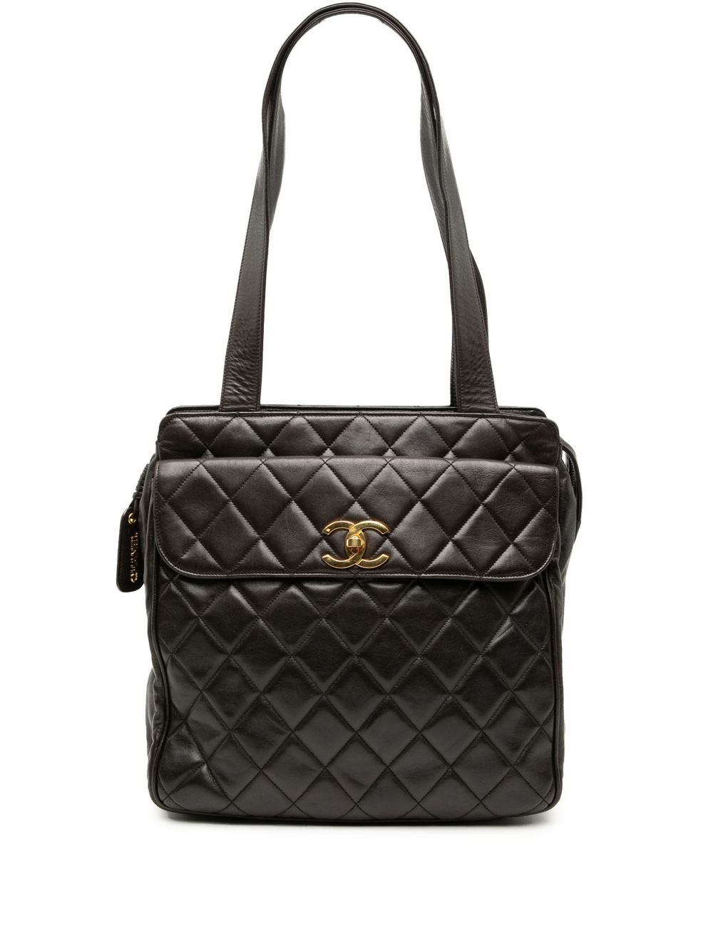 1994-1996 CC Quilted Lambskin Front Pocket tote bag