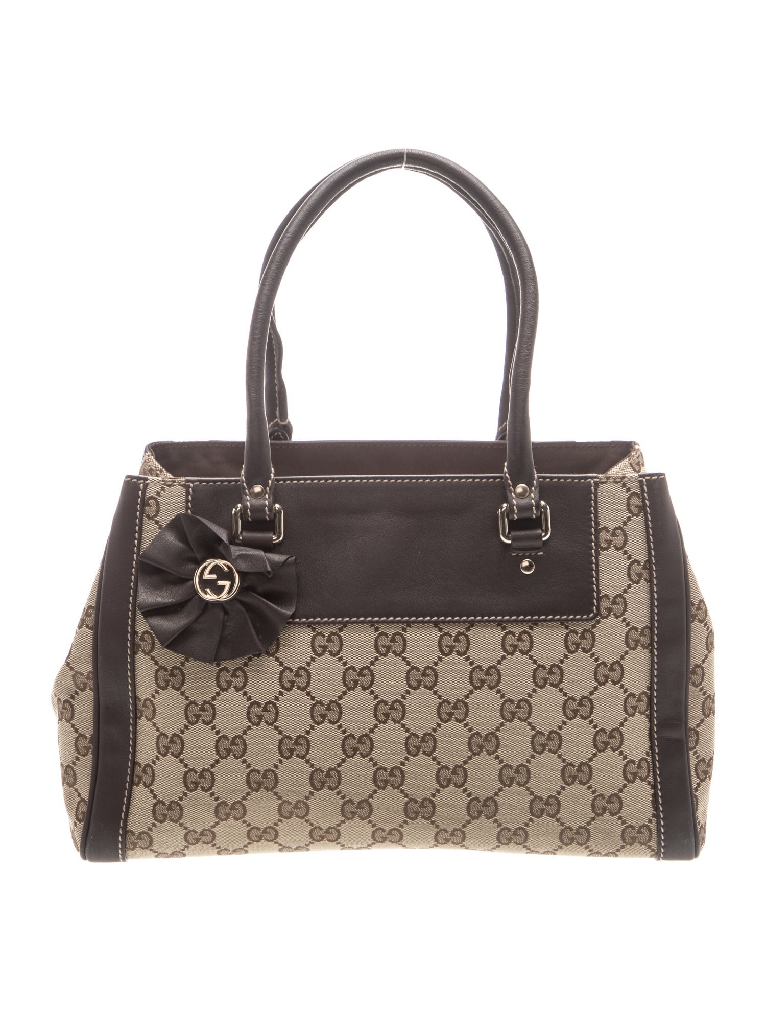 GG Canvas Top Handle Bag