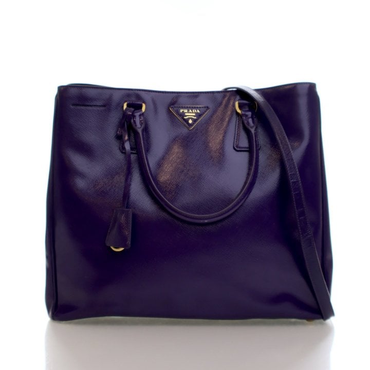 Prada Large Saffiano Vernice Tote