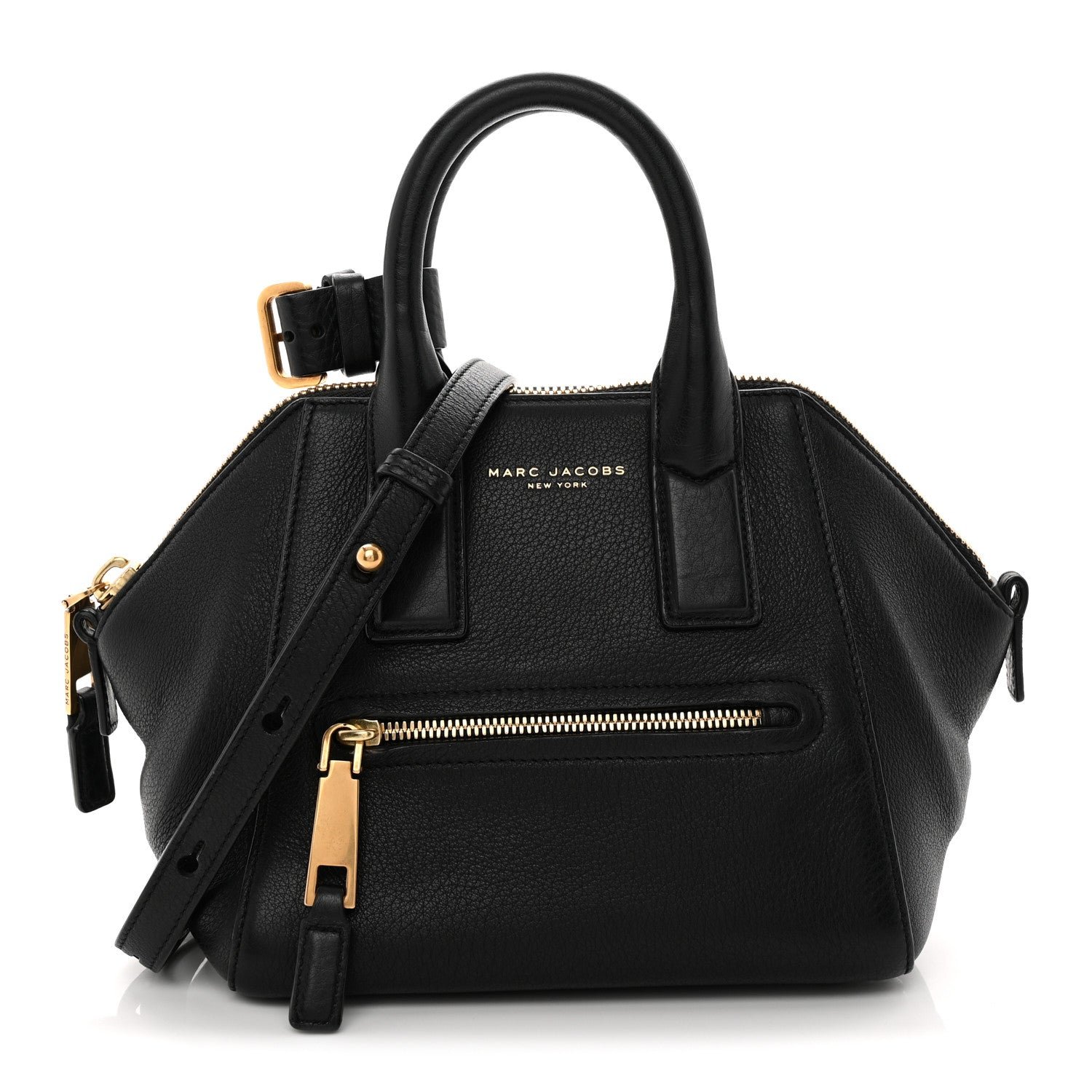 Marc Jacobs Marc Jacobs Textured Calfskin Mini Incognito Satchel Black