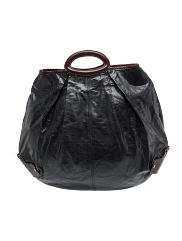 Leather Top Handle Bag