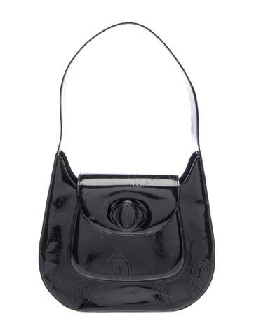 Cartier Patent Leather Shoulder Bag