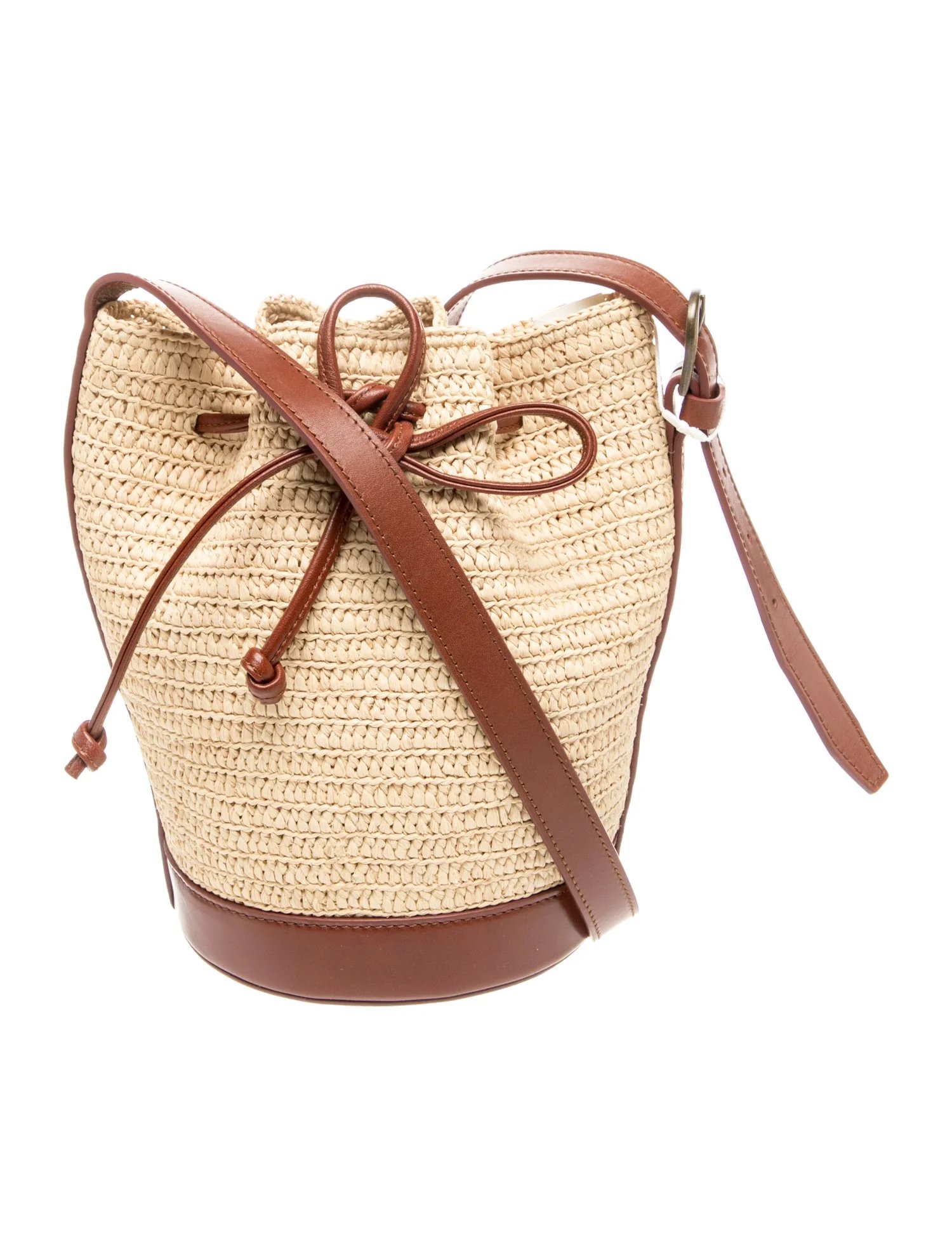 Raffia Bucket Bag w/ Tags