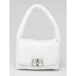 Balenciaga Balenciaga White Padded Leather Monaco Small Shoulder Bag