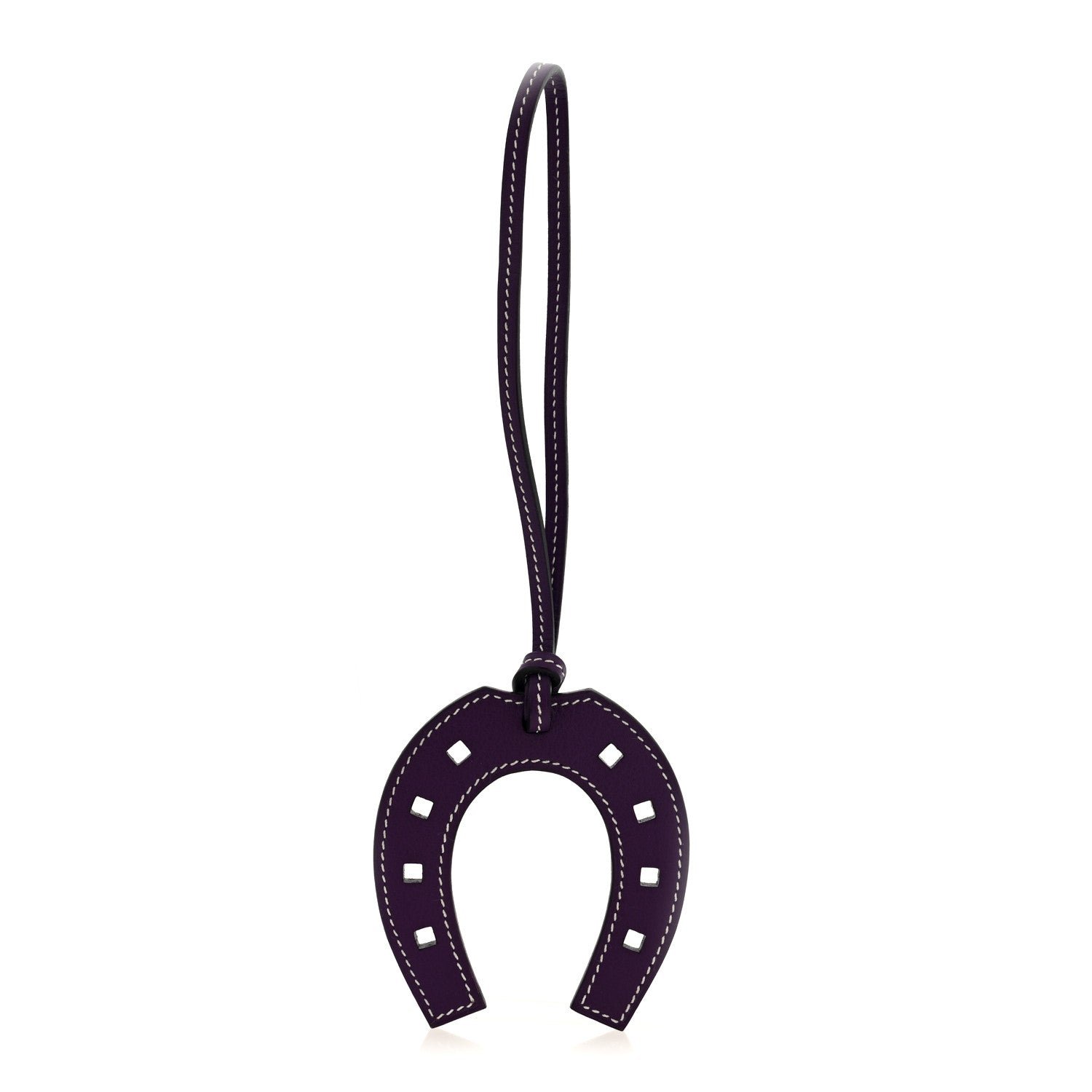 Hermes Swift Paddock Horseshoe Bag Charm Ultraviolet