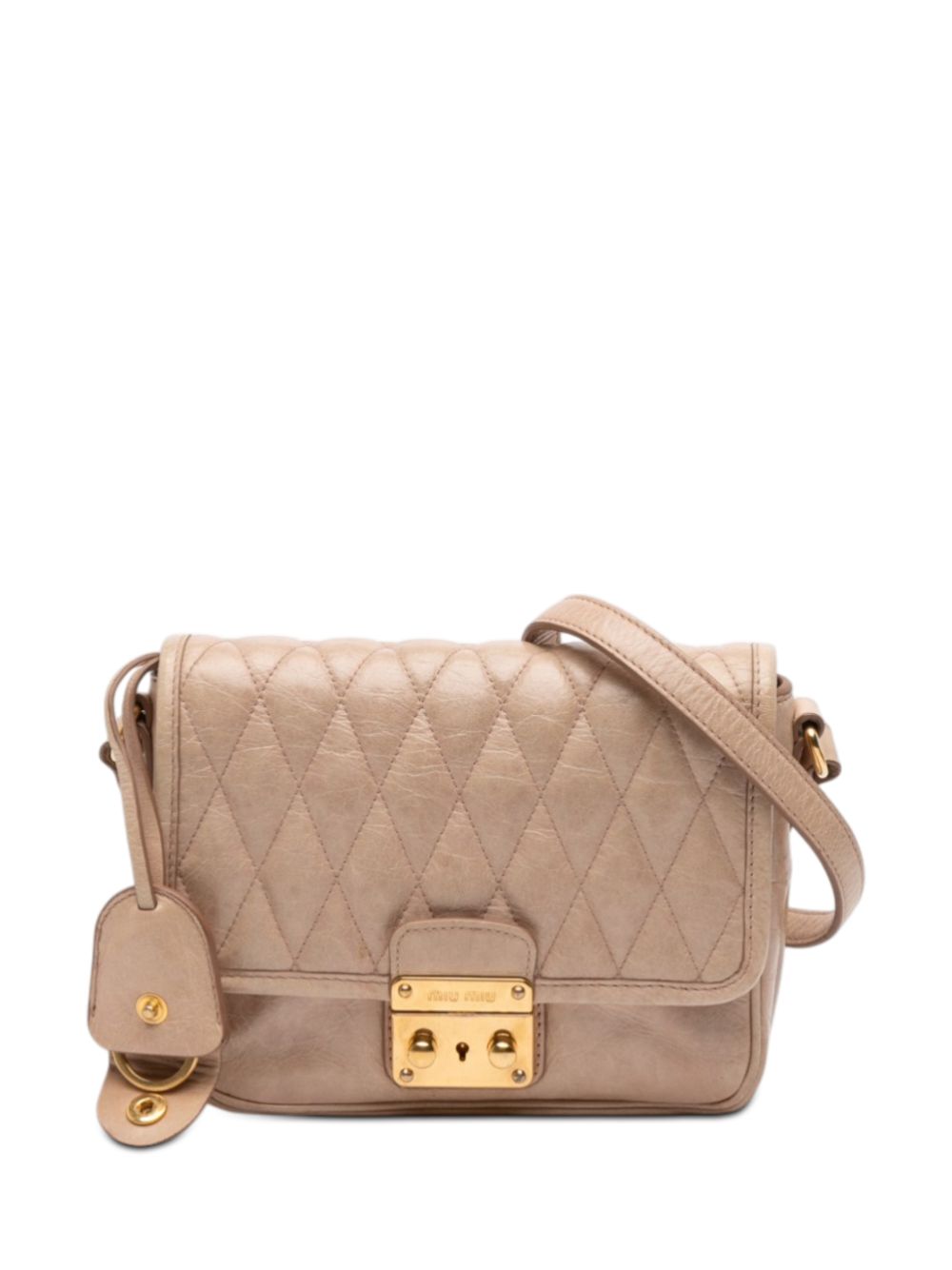 2010-2026 Quilted Leather Push Lock Flap crossbody bag