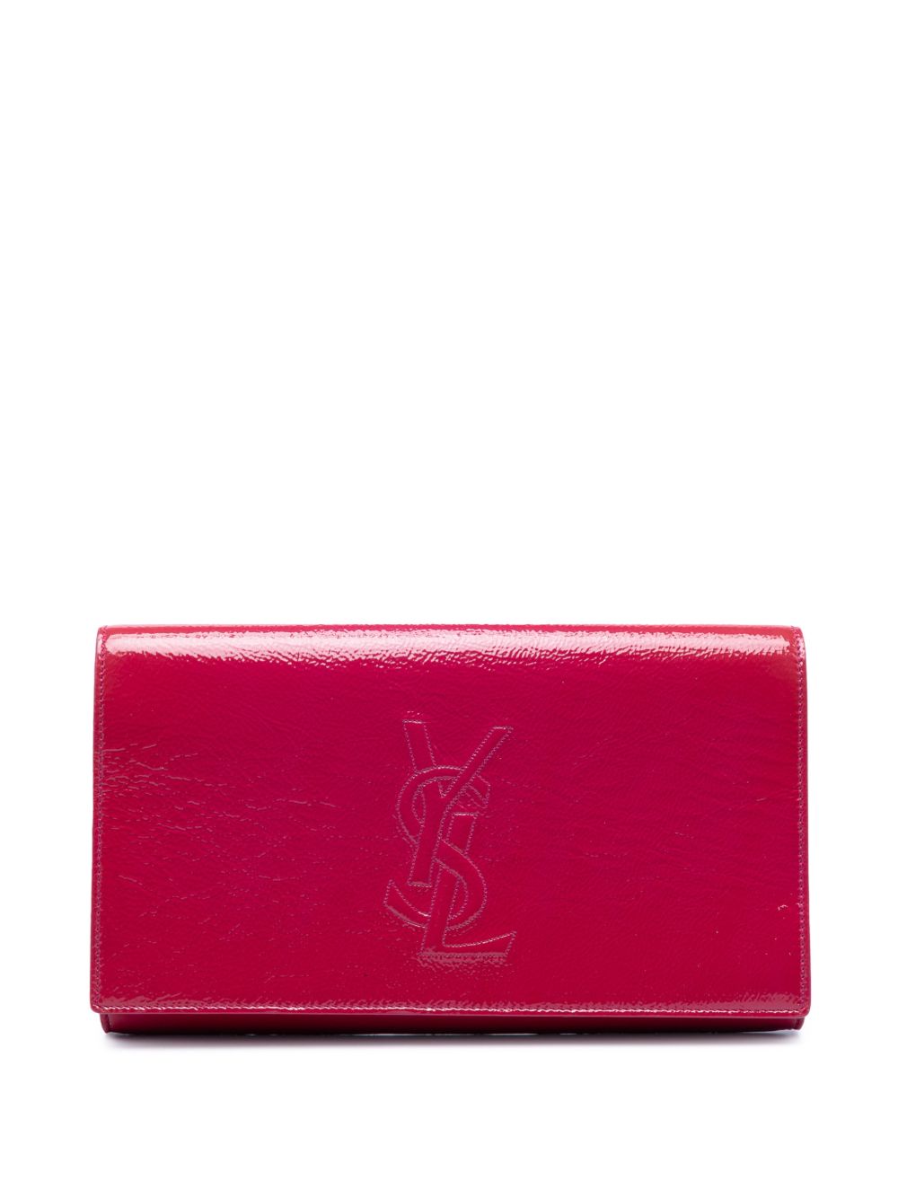 Saint Laurent 2018 Large Textured Patent Belle De Jour clutch bag