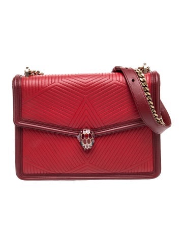 Leather Serpenti Diamond Blast