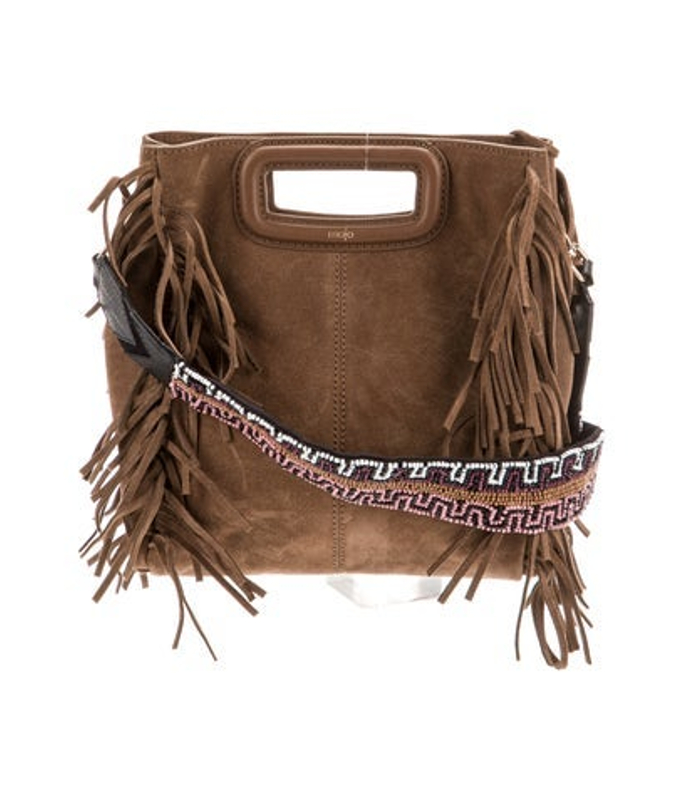 Maje Suede Top Handle Bag