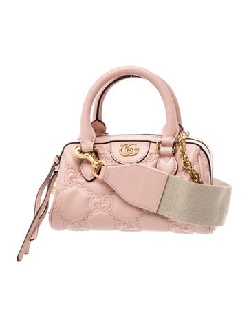 GG Pink GG Matelassé Mini Bowling Bag Mini