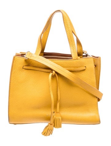 Leather Top Handle Bag