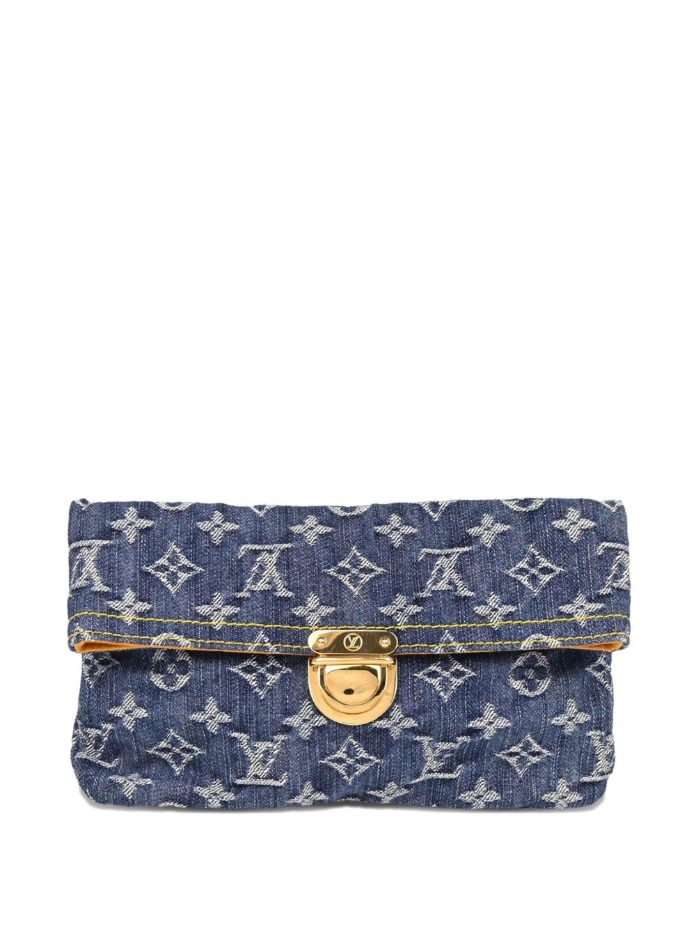 2006 Monogram denim clutch bag