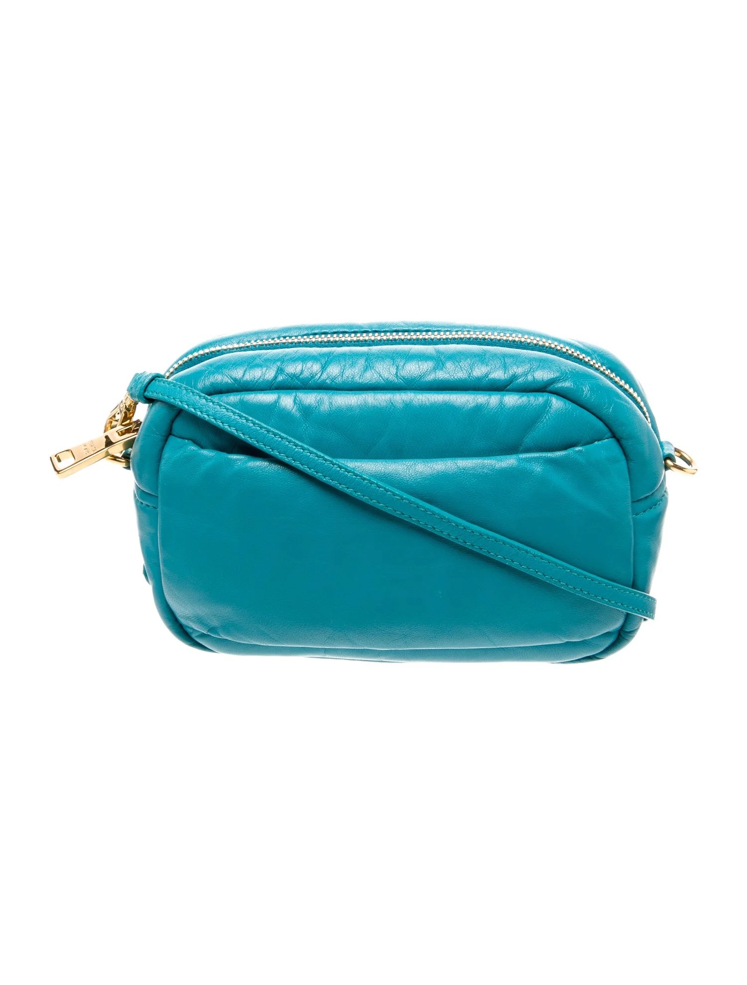 Enameled Metal Triangle Crossbody Bag