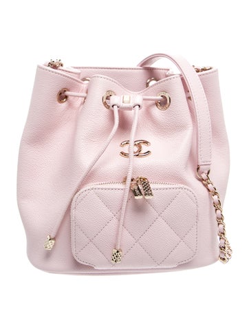 CC Caviar Bucket Bag