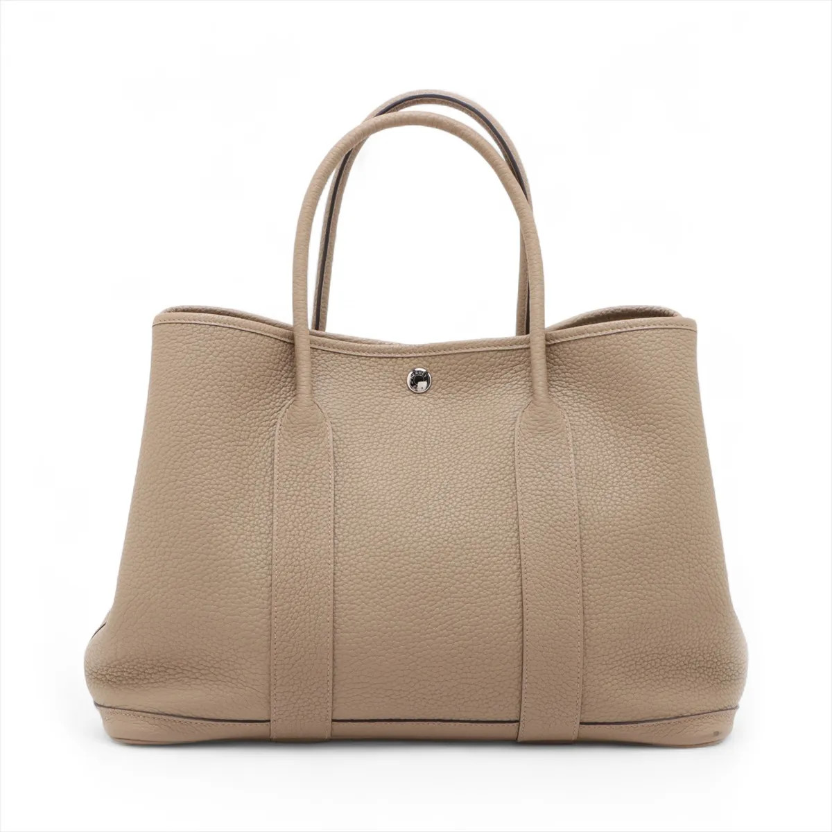 Hermès garden party 36 PM Negonda beige malfa Silver Metal Fittings